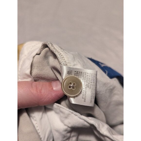 Vintage Tommy Bahama Men's Khaki Pleated Relaxed Fit Silk/Cotton Shorts Size 35 - Picture 11 of 16